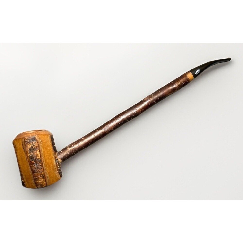 Unsmoked Vintage Ropp De Luxe 803 Cherrywood Pipe Made in France Sitter NOS